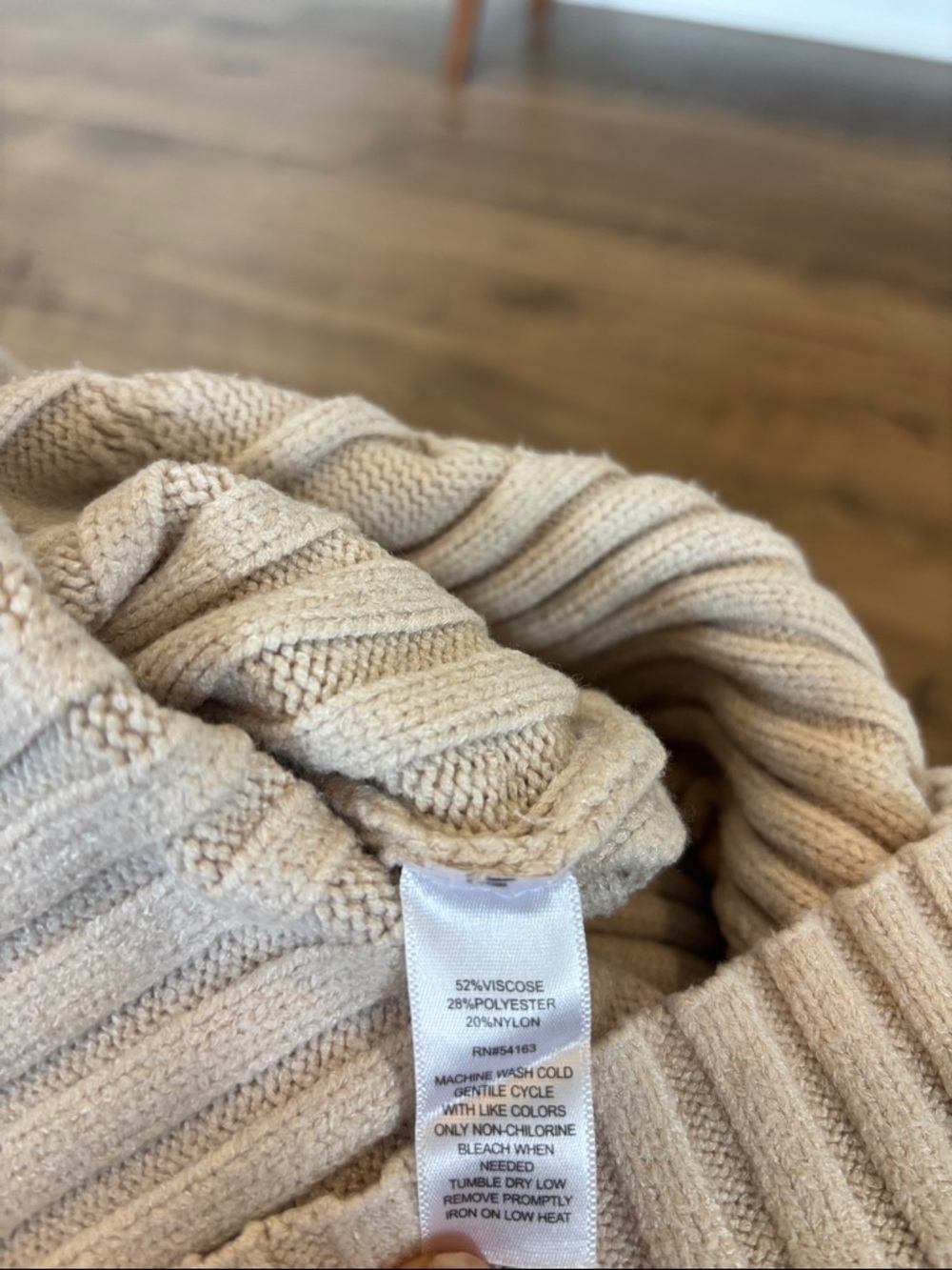 Marc New York Cable-Knit Sweater Skirt – Cream | Size Medium - Picture 5 of 5
